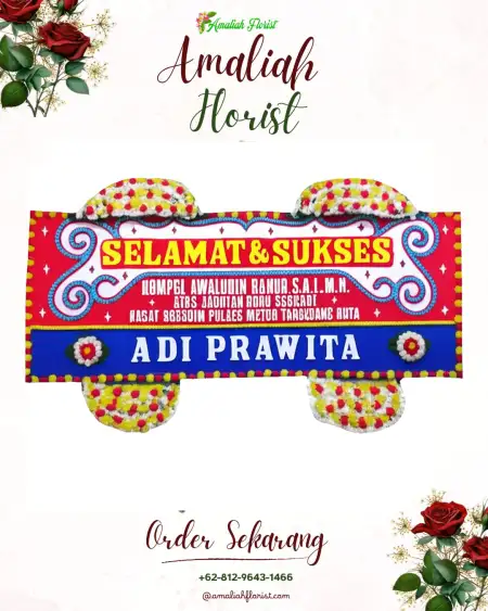 Papan Bunga Ucapan Selamat Madu